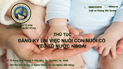 THỦ TỤC ĐĂNG KÝ LẠI VIỆC NUÔI CON NUÔI CÓ YẾU TỐ NƯỚC NGOÀI title=